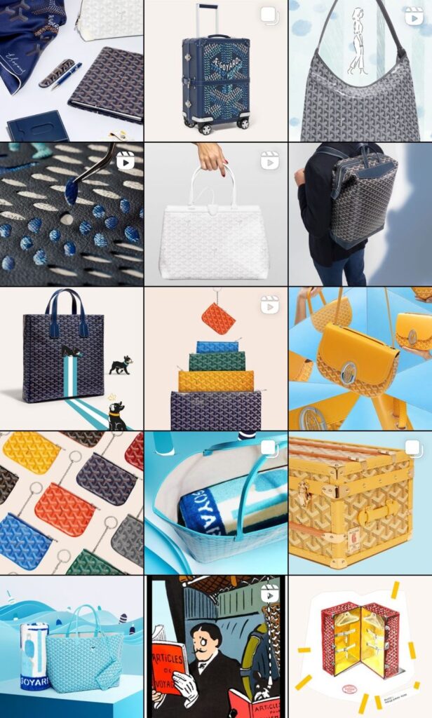 Feed instagram sac de luxe